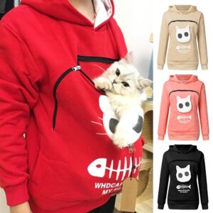 Sweatshirt With Cat Pet Pocket