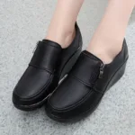 black Mid Heel Shoes